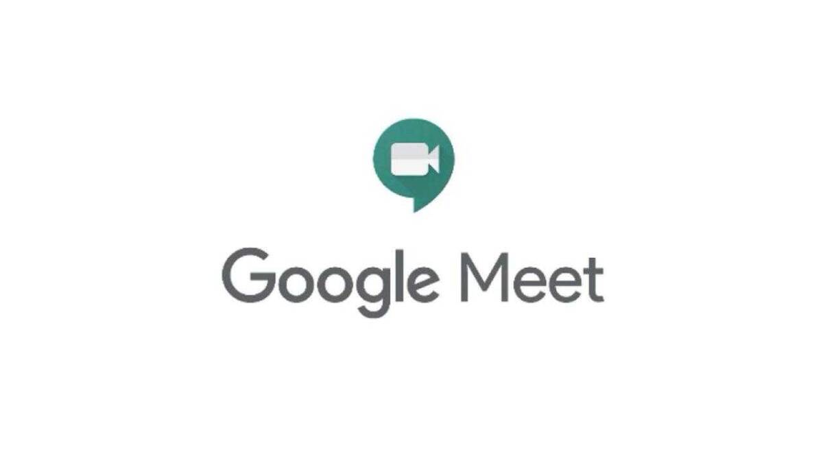Логотип Google Meet на белом фоне с иконкой видеозвонка
