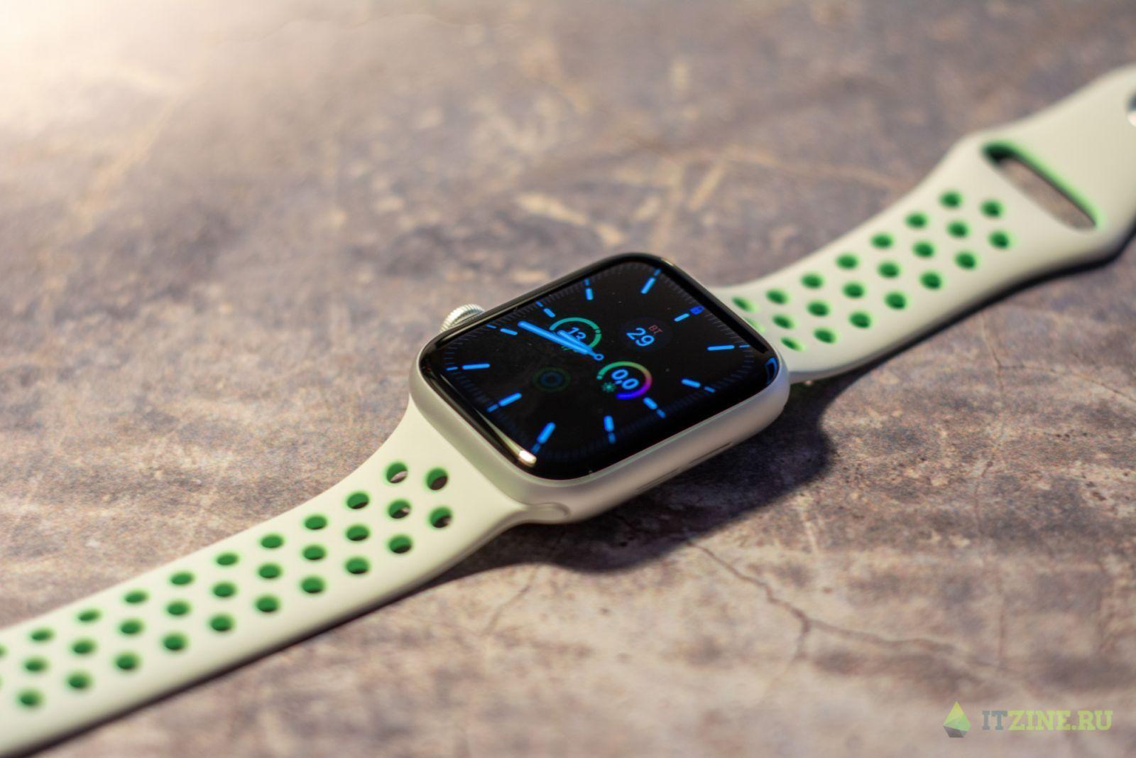 Серебристые Apple Watch series 6