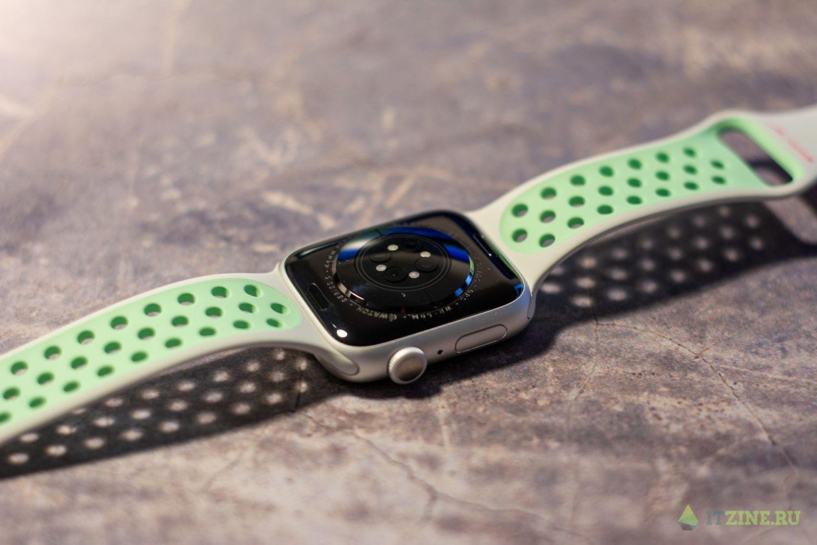 Датчик пульса и кислорода в крови в Apple Watch series 6