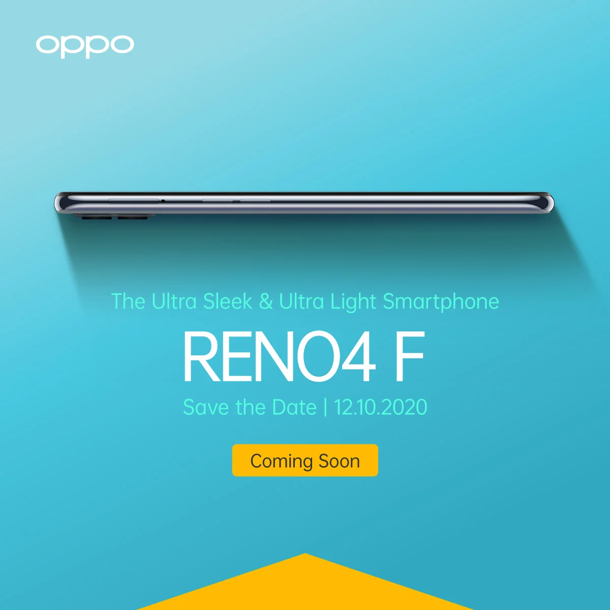 OPPO анонсировала смартфон OPPO Reno4 F. Его представят 12 октября 4 Reno4 F
