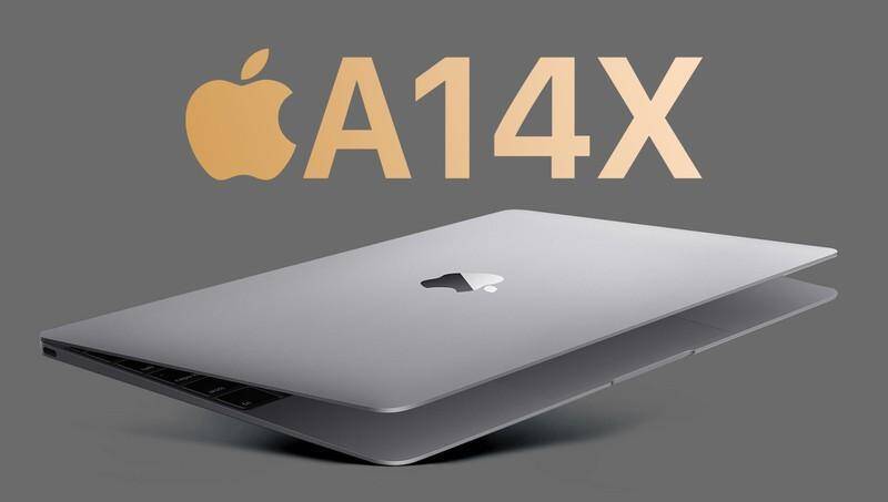 Новый MacBook Air с логотипом Apple и дизайном сбоку