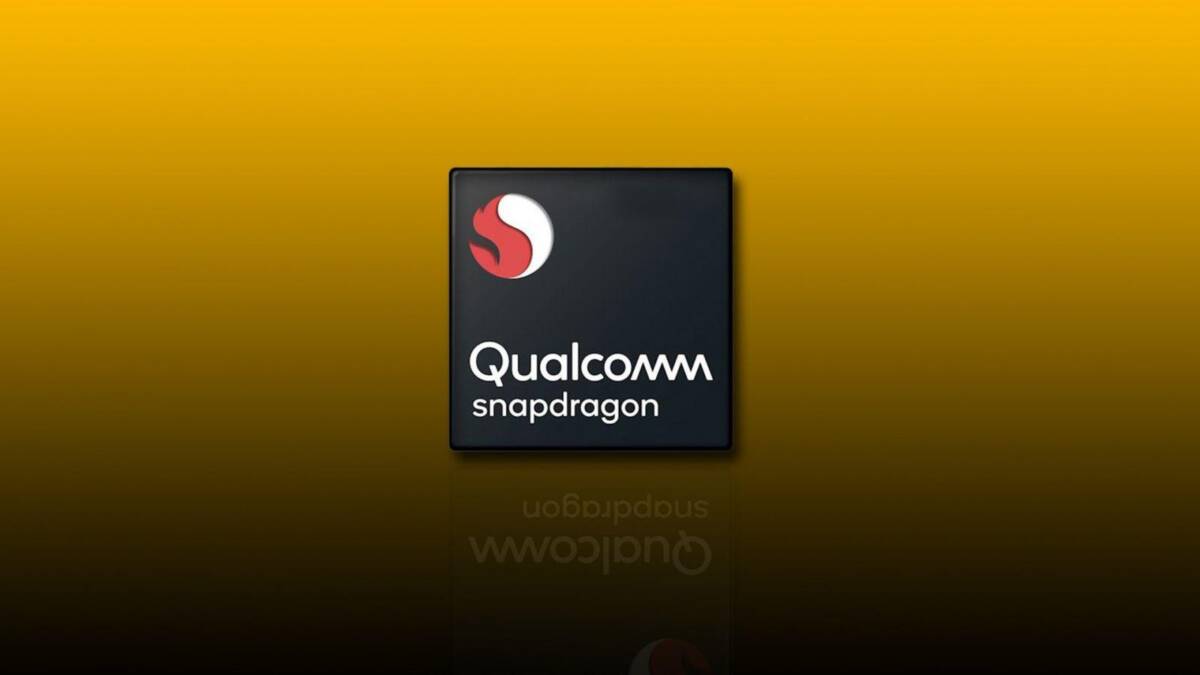 IFA 2020. Qualcomm сделает в 2021 году новый чипсет для бюджетных смартфонов 5 Логотип Qualcomm Snapdragon на черном фоне с золотым градиентом