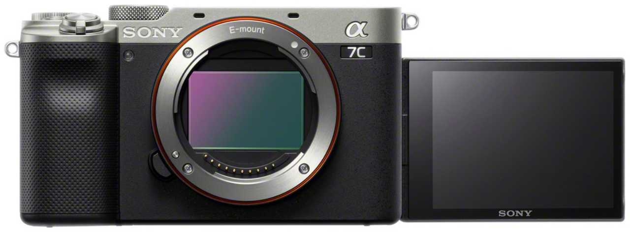 alpha 7c lcd side front silver mid