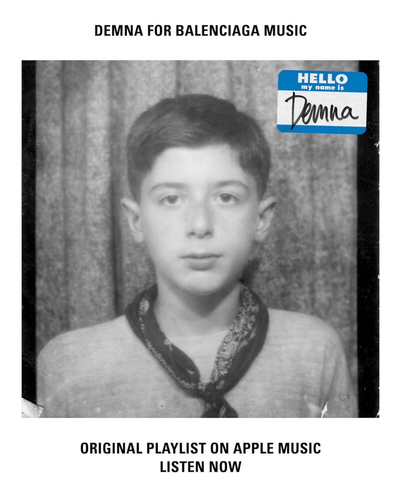 Balenciaga – новый куратор Apple Music 3 demna playlist cover