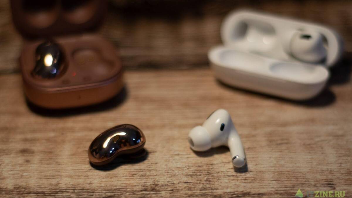 Обзор наушников Samsung Galaxy Buds Live: бобы в ушах 22 Наушник Samsung Galaxy Buds Live и Apple AirPods Pro