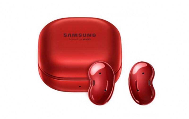 Корпус и наушники Samsung Galaxy Buds Live красного цвета