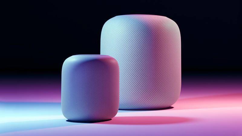 Два новых умных колонки Apple HomePod с мягкими корпусами и подсветкой
