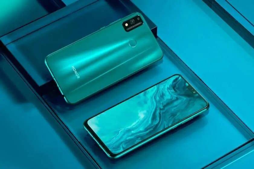 Honor 9X Lite приехал в Россию 5 Смартфон Honor 9X Lite спереди и сзади синий цвет