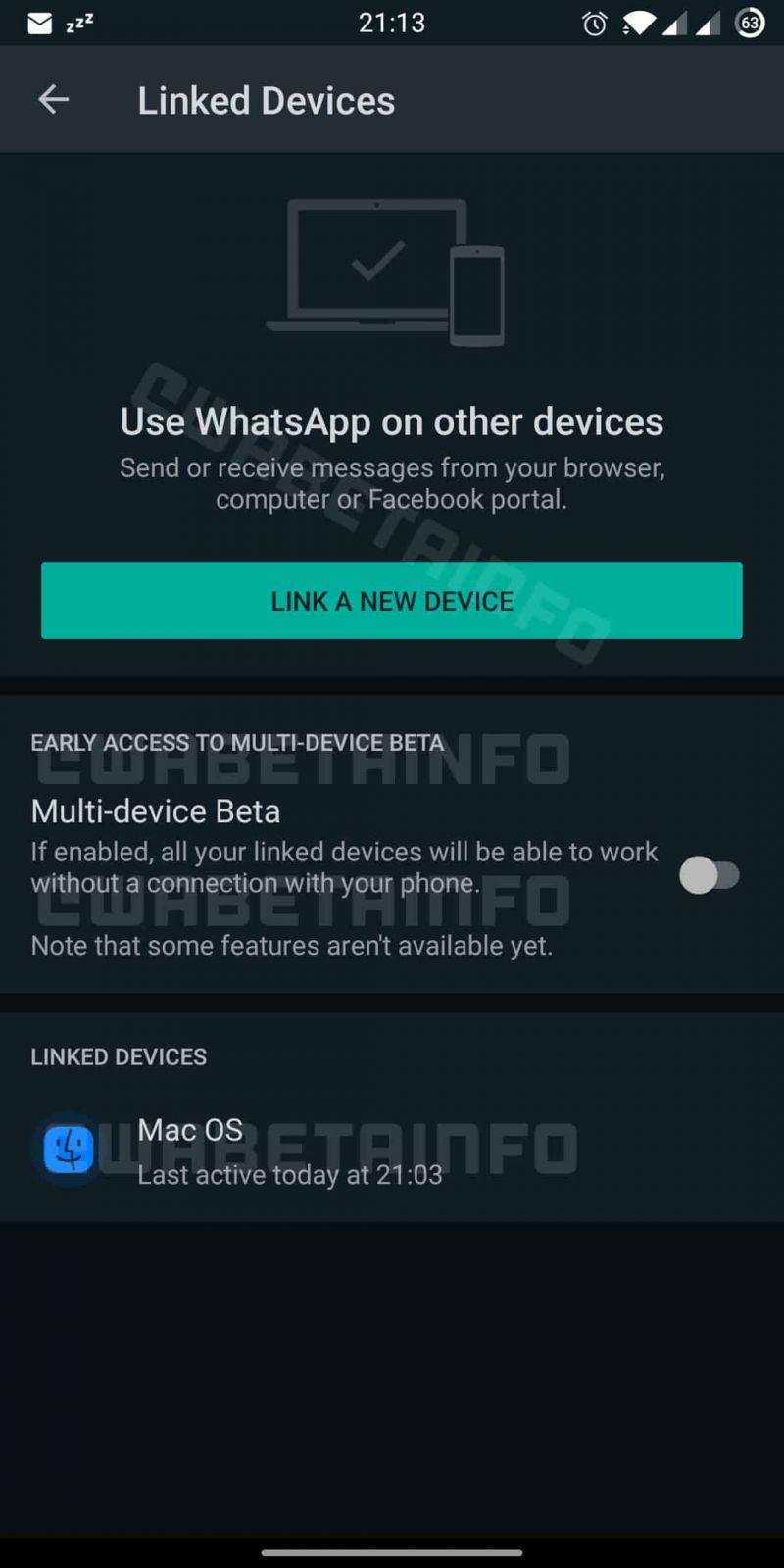 Whatsapp получит поддержку нескольких устройств 3 multi device beta android