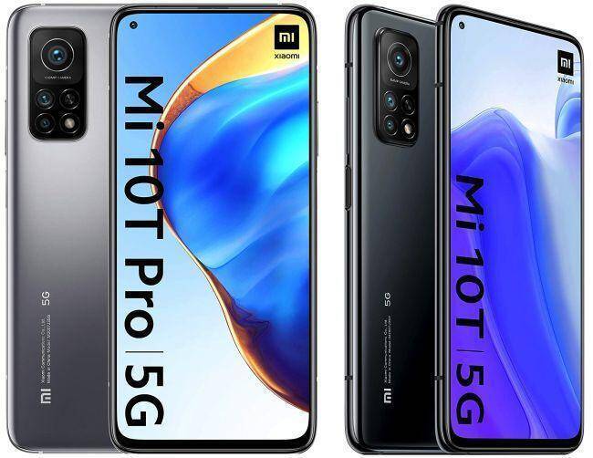 Смартфоны Xiaomi Mi 10T Pro 5G и Mi 10T 5G с задней камерой и дисплеями спереди