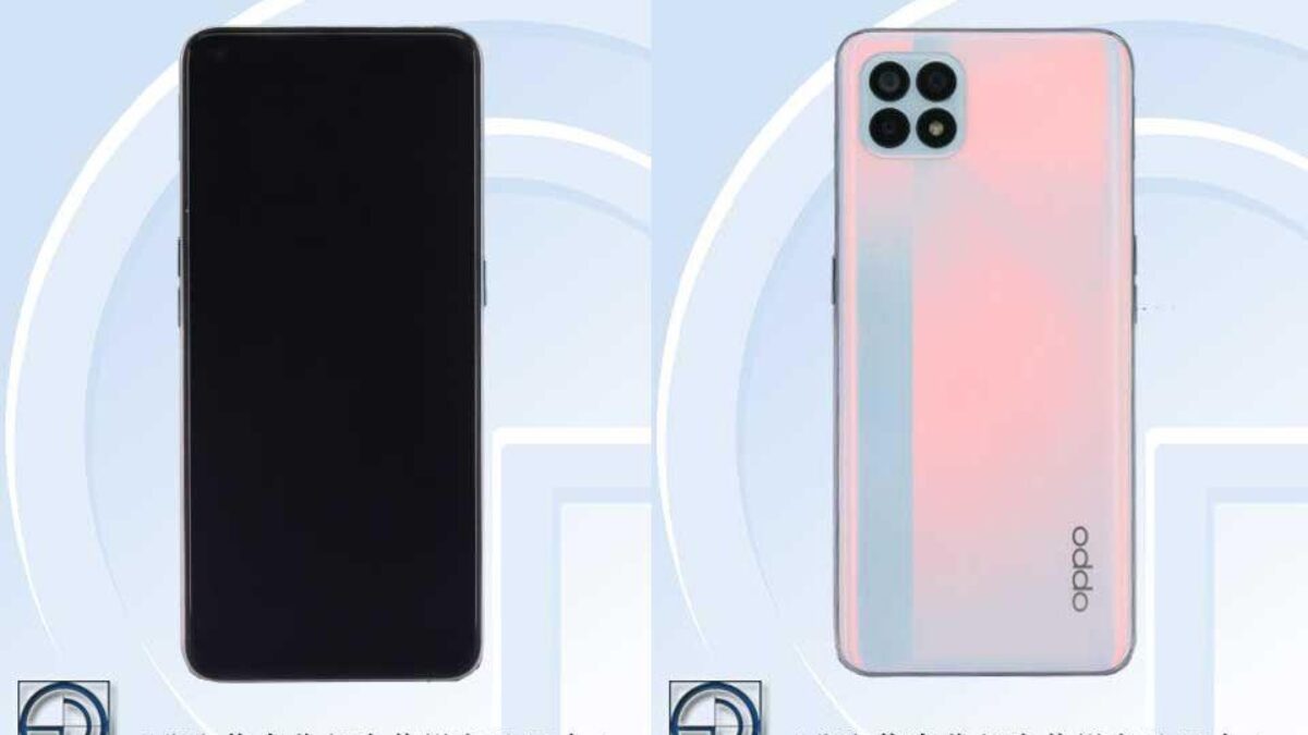 Смартфон OPPO Reno4 с фронтальным экраном и задней камерой