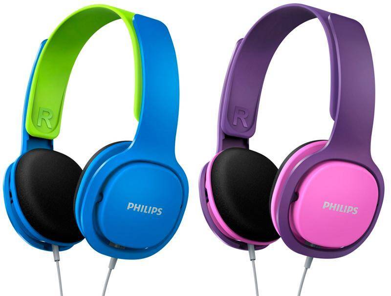Детали наушников Philips Fidelio в ярких цветах справа и слева