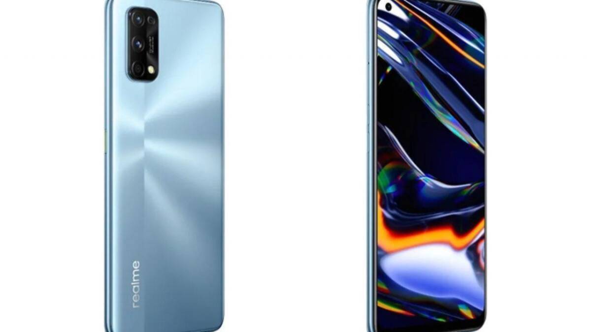 Задняя панель смартфона Realme 7 с тройной камерой