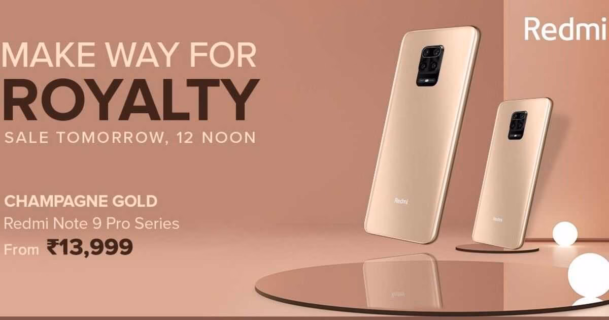 redmi note 9 pro series gold mysmartprice