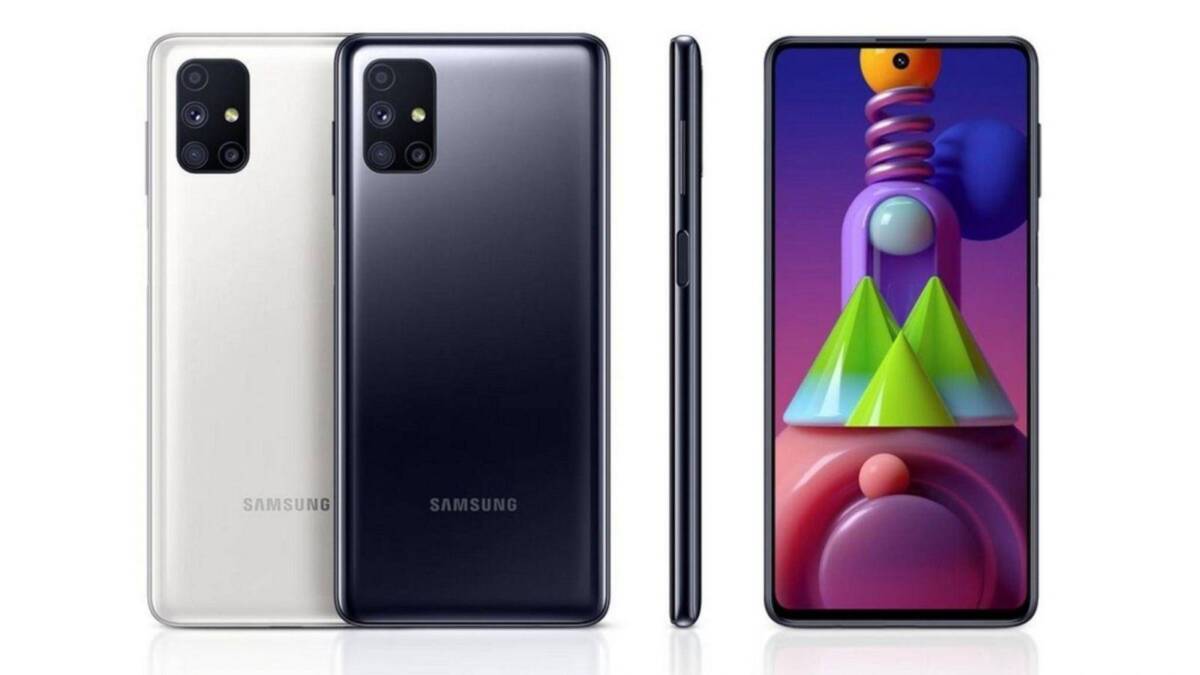 Задняя и передняя панель Samsung Galaxy M51 смартфон