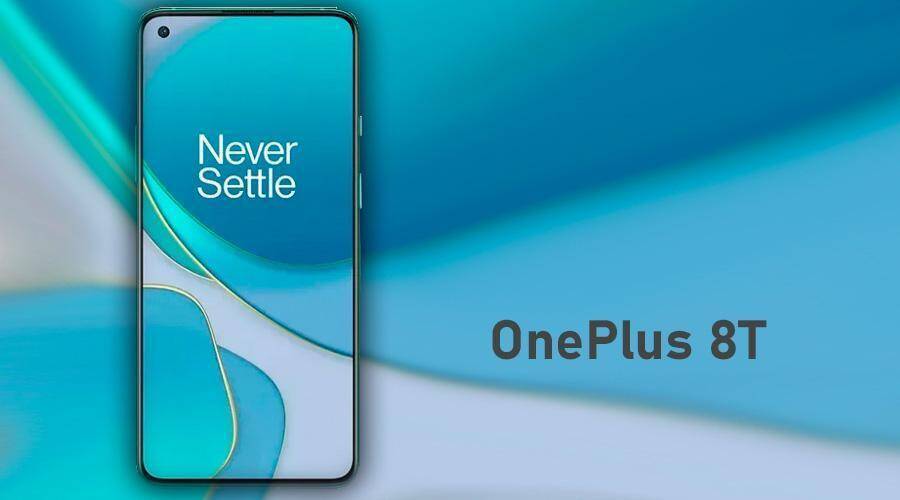 экран смартфона OnePlus 8T с надписью Never Settle