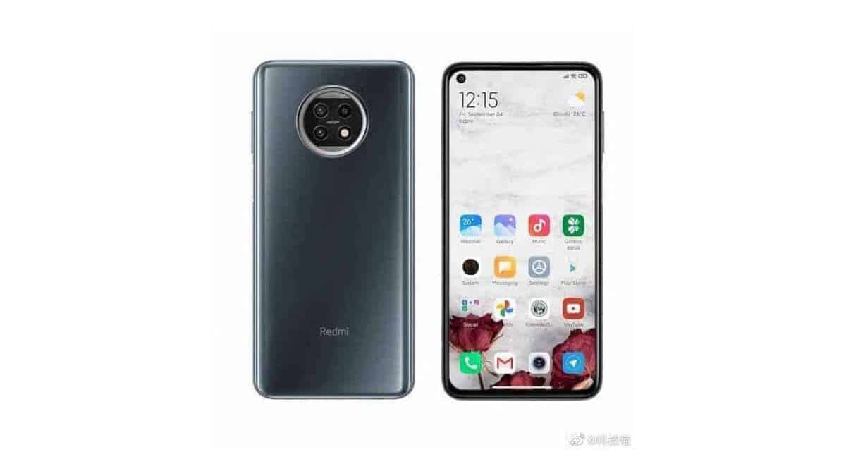 Смартфон Redmi с задней панелью и фронтальным дисплеем