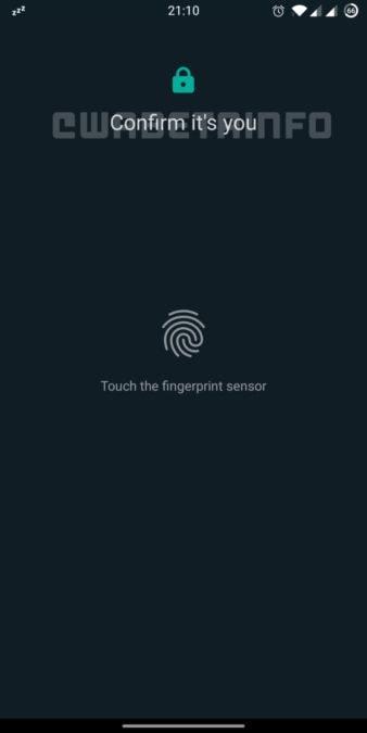 WhatsApp Web получит защиту отпечатком пальца 5 whatsapp web fingerprint security wabetainfo 338x675 1