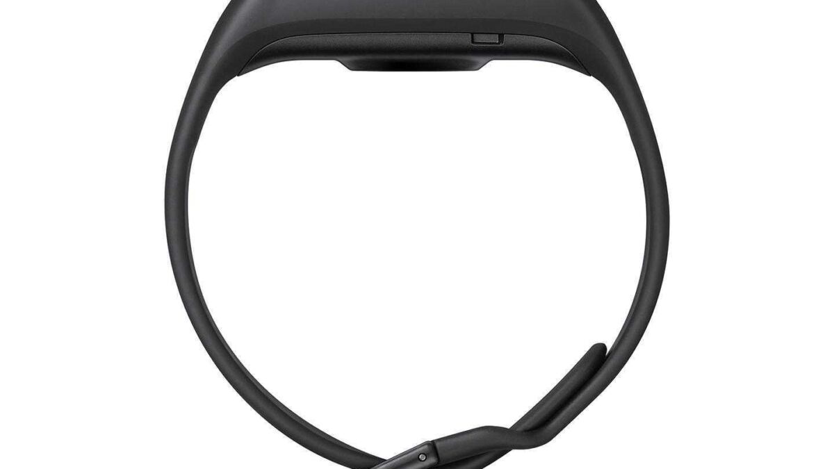 Черный фитнес-браслет Samsung Galaxy Fit2 с гладким ремешком