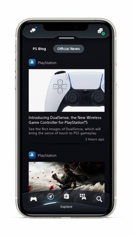 Приложение PlayStation получило новый дизайн, голосовой чат, удаленное управление PS5 7 Экран смартфона с дизайном приложения PlayStation и новыми функциями для PS5