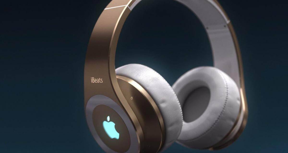 Накладные наушники AirPods Studio представят в двух версиях: спортивная модель будет стоить $350, а премиальная $699 6 Беспроводные наушники AirPods Studio в золотом цвете сверху