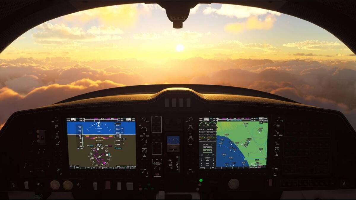 Закрытая бета-версия Microsoft Flight Simulator VR открыта для регистрации 4 Интерфейс кабины самолета в виртуальной реальности для Microsoft Flight Simulator VR