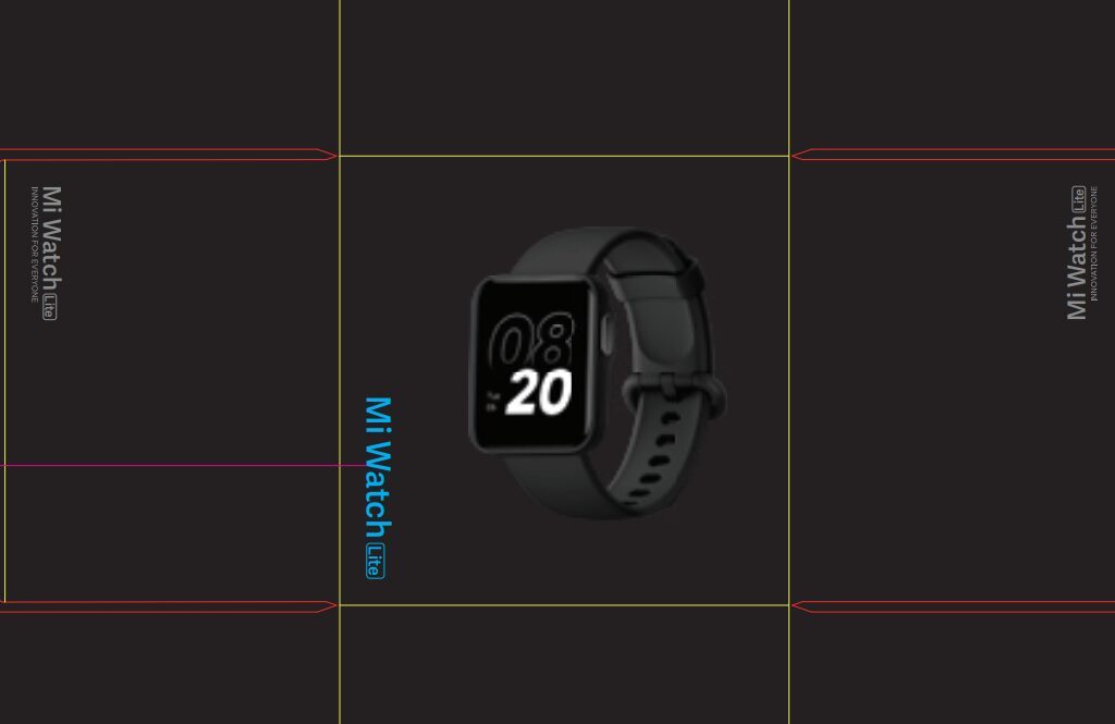 Экраны умных часов Xiaomi Mi Watch Lite с черным ремешком