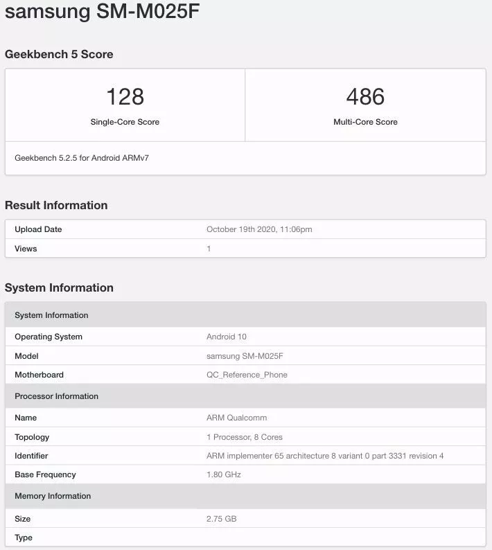 Samsung Galaxy M02 на базе Snapdragon SoC заметили в Geekbench 4 aHvzqLxxustxTUJotYRg84 970 80.jpg