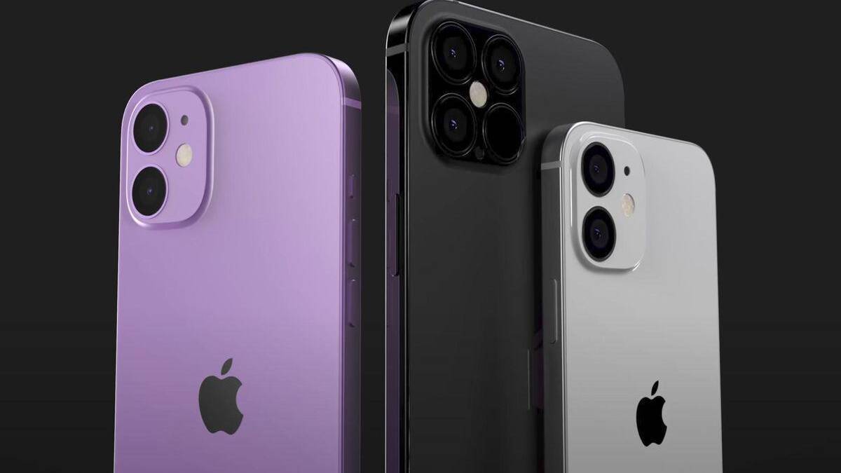 Три новых цвета смартфонов iPhone 12 с тройными камерами
