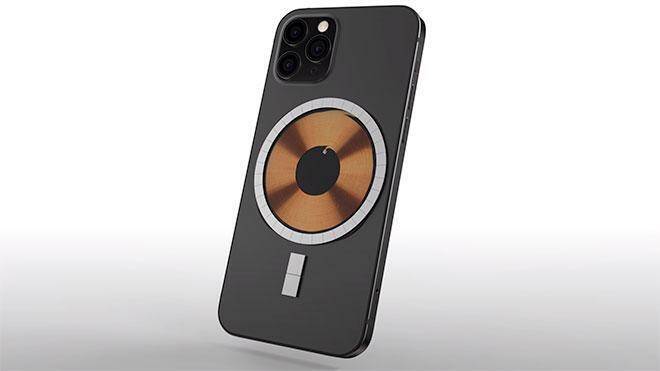 Магнитная зарядка для iPhone 12 засветилась до презентации Apple 4 Облик магнитной зарядки для iPhone 12 с задней стороны