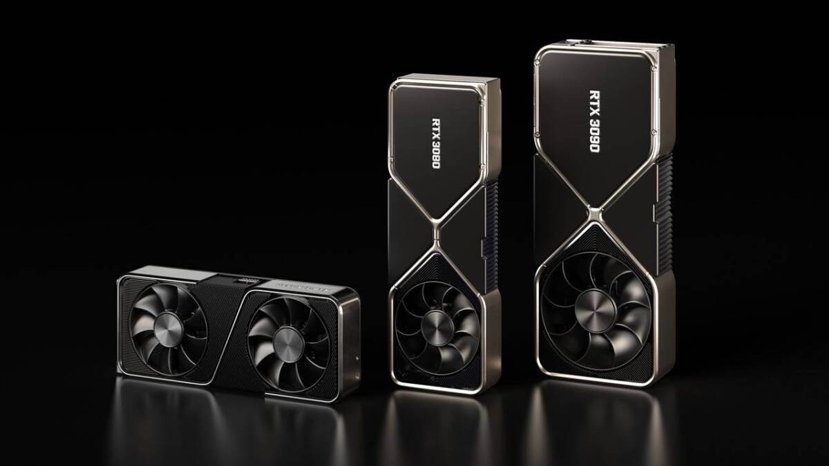 Нехватка NVIDIA RTX 3080 и 3090 может сохраниться до следующего года 3 Графические карты NVIDIA RTX 3080 и 3090 с охлаждением и вентилятором