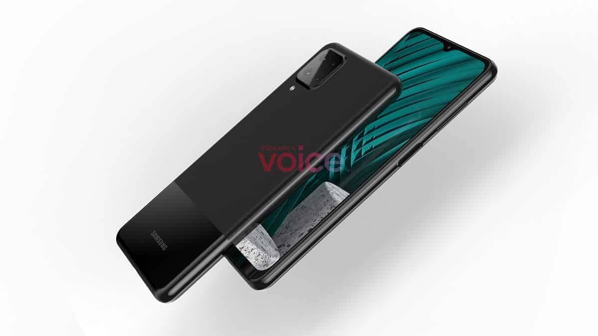 Samsung Galaxy M12 появляется на качественных снимках 8 Смартфон Samsung Galaxy в черном цвете с задней стороны