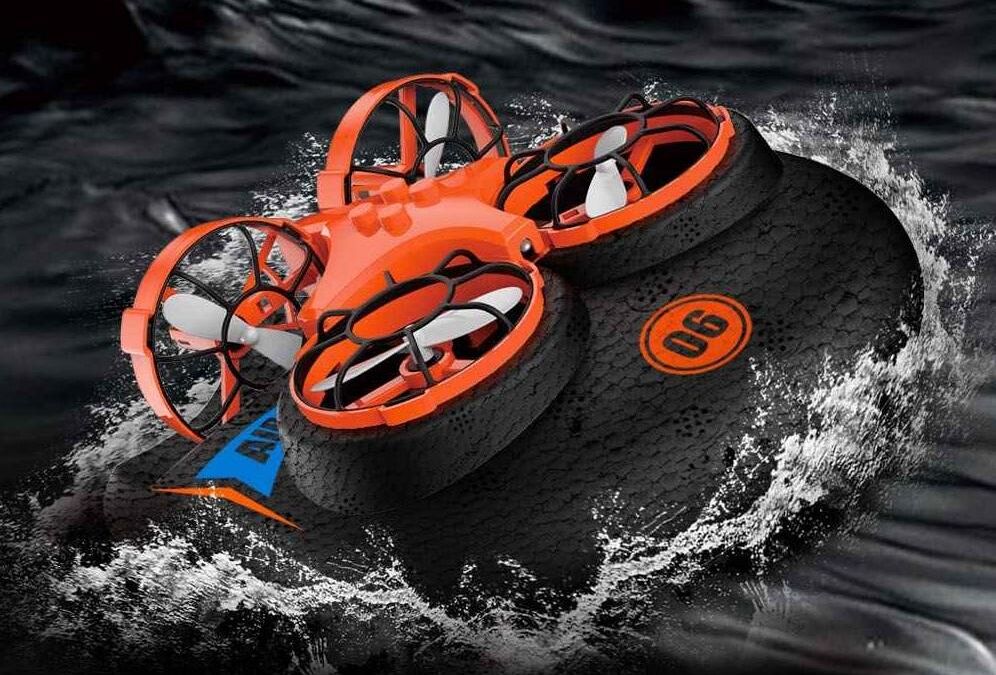 Подводный аппарат с пропеллерами и колёсным шасси для Mac