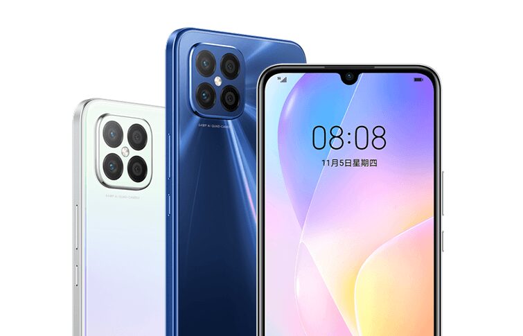 Huawei представила смартфон Huawei Nova 8 SE 4 Фронтальный вид Huawei Nova 8 SE с дисплеем
