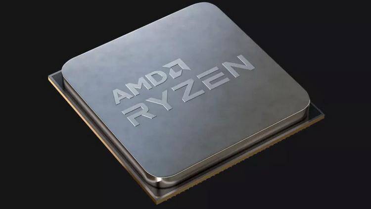 Процессор AMD Ryzen 5000 серии крупный план