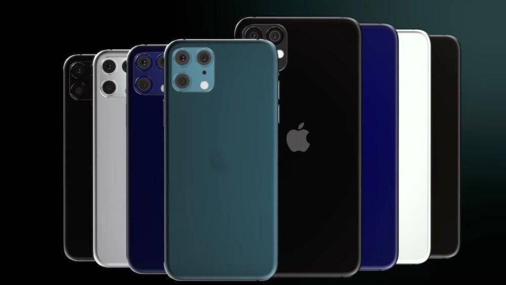 iPhone 13 практически не будет отличаться от iPhone 12 3 Разноцветные задние панели iPhone 13 и 12 на черном фоне