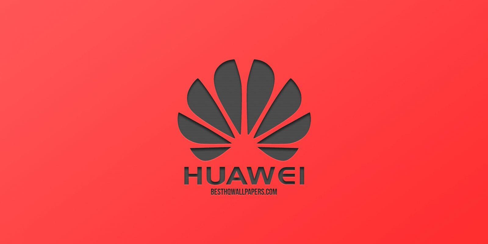 huawei logo red background creative design metal emblem