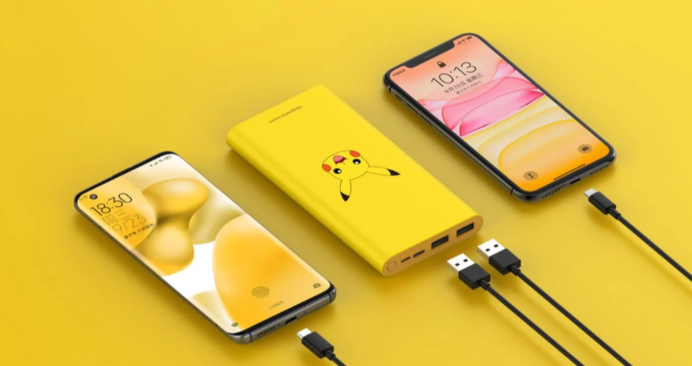 xiaomi mi power bank 3 pokemon pikachu