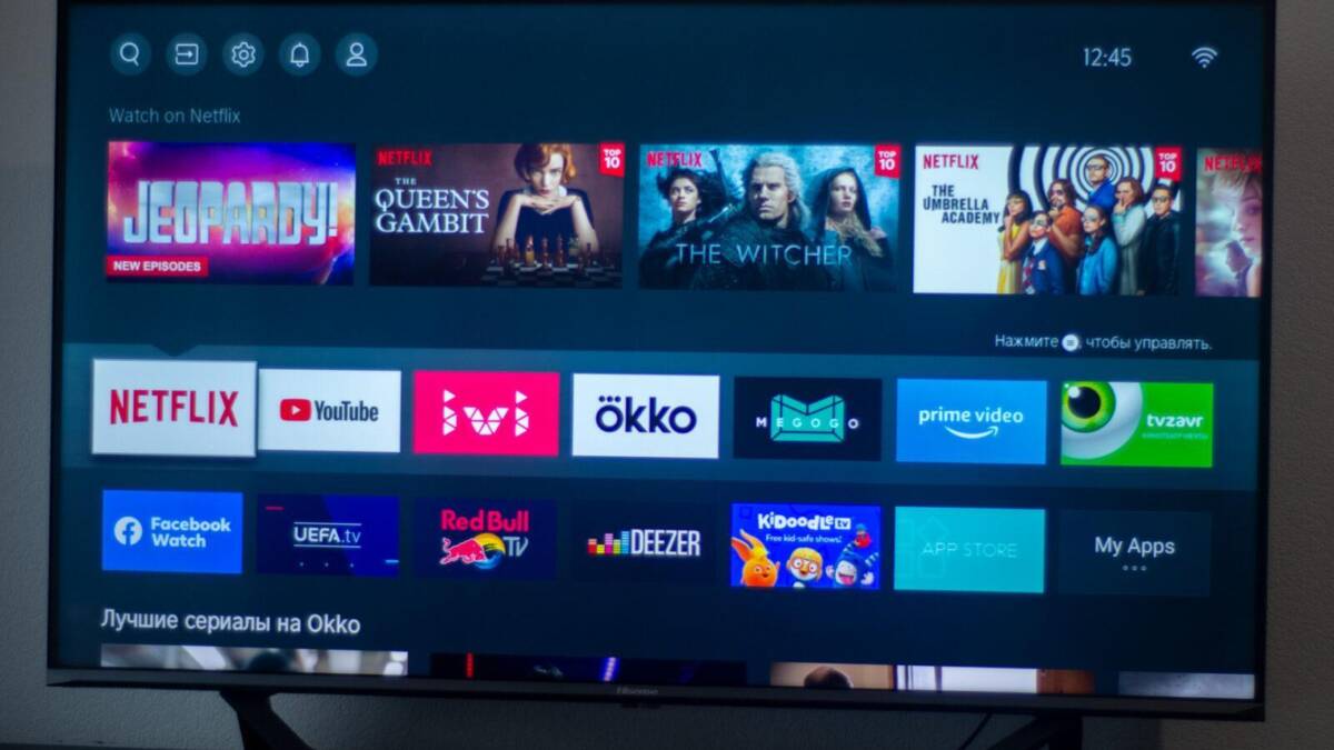Обзор телевизора Hisense A7500F 43". Выгодная покупка 26 Телевизор с интерфейсом онлайн-кинотеатра и приложениями