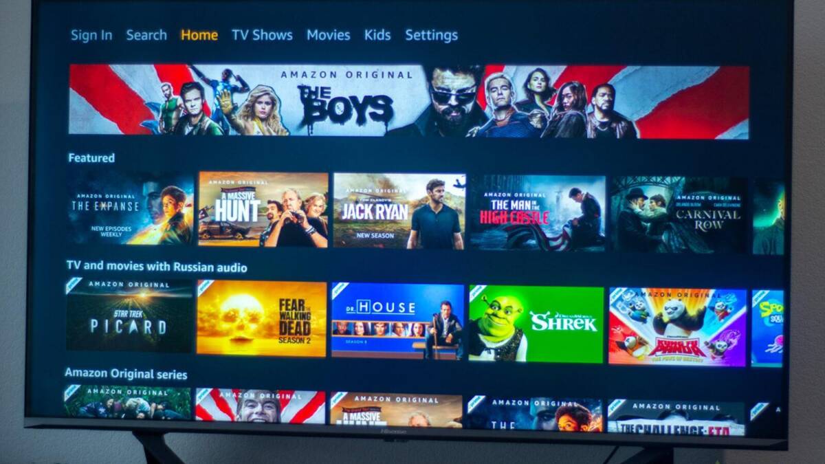 Обзор телевизора Hisense A7500F 43". Выгодная покупка 30 Телевизор с интерфейсом Amazon Prime Video на экране