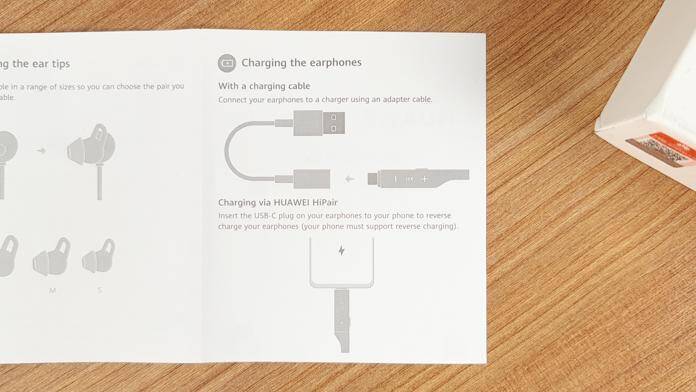 Инструкция по зарядке беспроводных наушников Huawei HiPair через USB-C