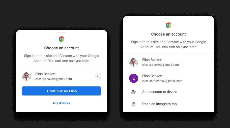 Google упрощает пользователям Chrome синхронизацию между устройствами 4 Выбор аккаунта Google для входа в браузер OPPO Reno5 и Reno5 Pro