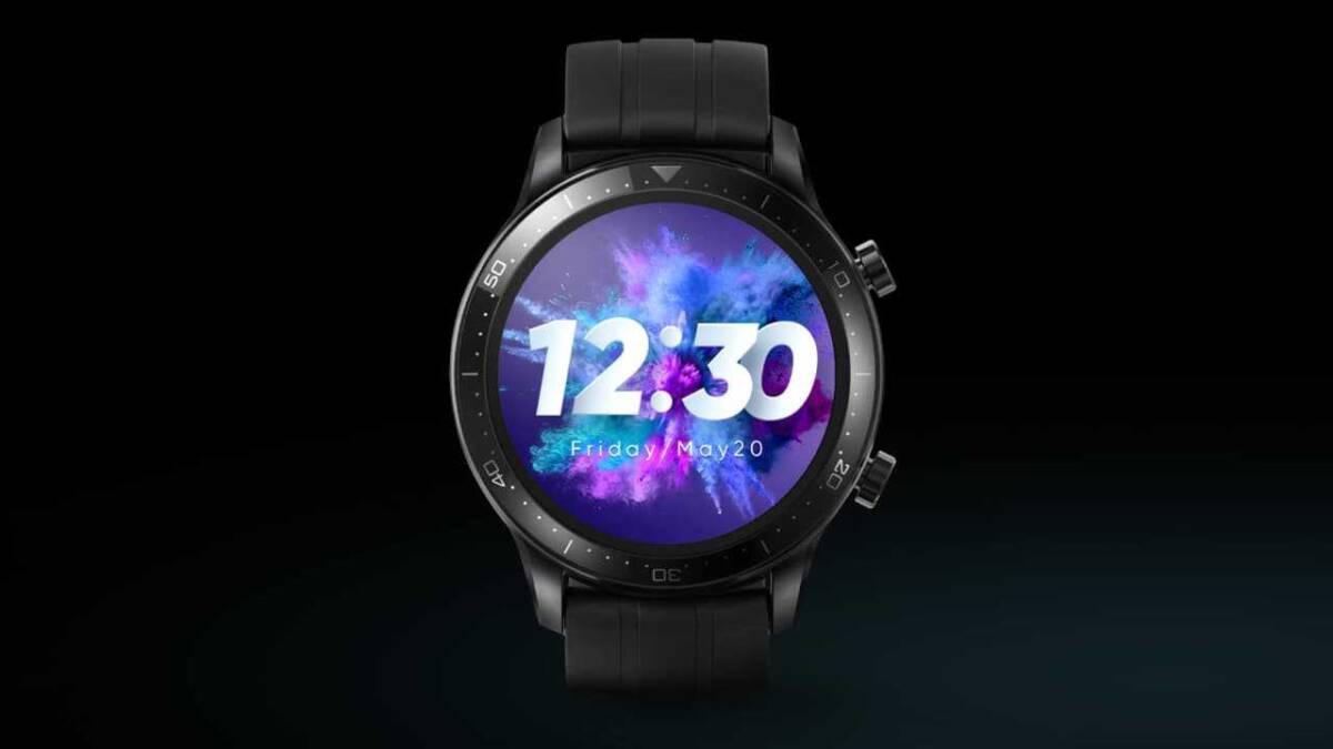Раскрыты ключевые характеристики Realme Watch S Pro 5 Умные часы Realme Watch S Pro на черном фоне