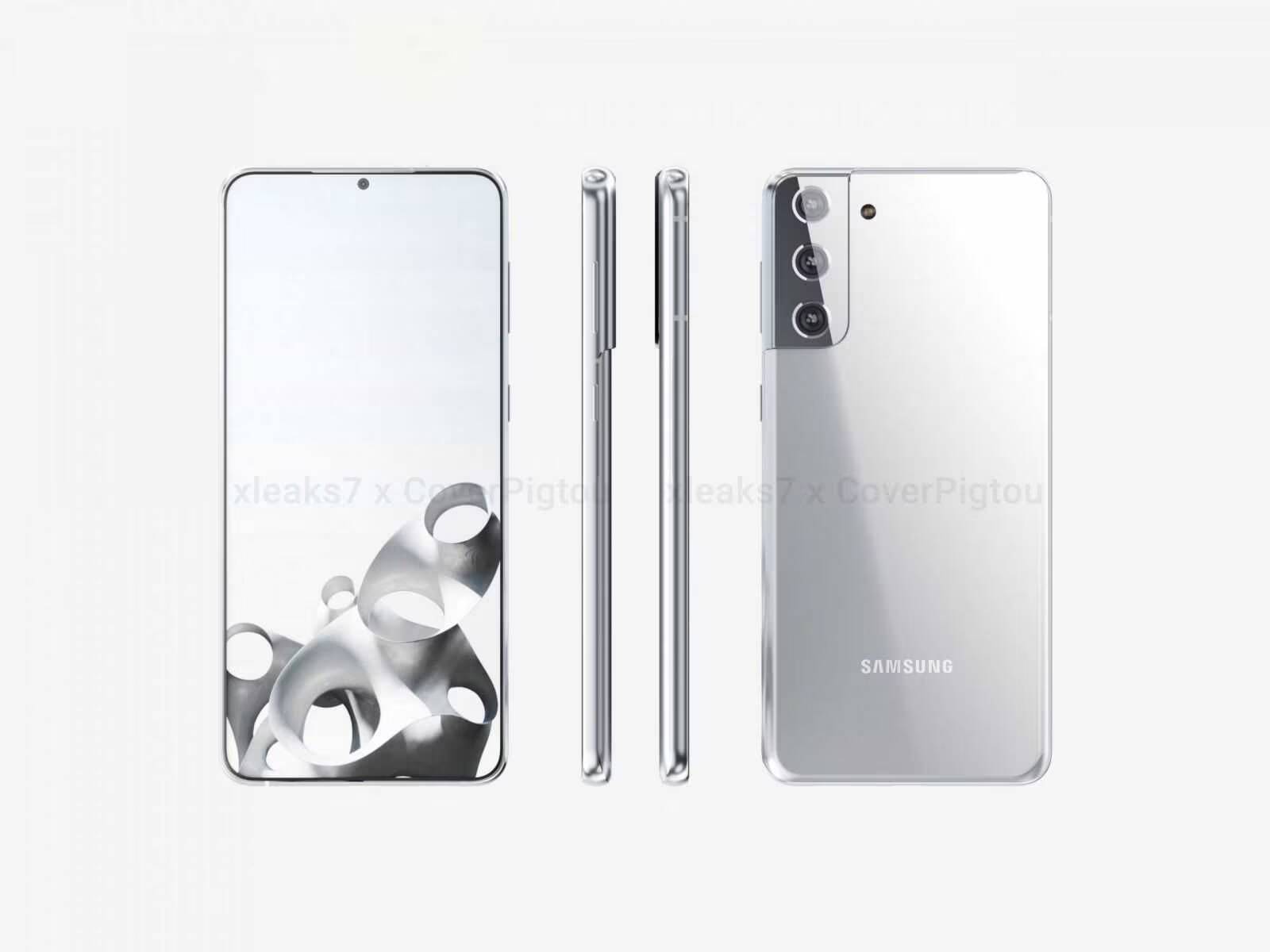 Samsung Galaxy S21+ позирует на качественных рендерах 1 Samsung Galaxy S21+ позирует на качественных рендерах