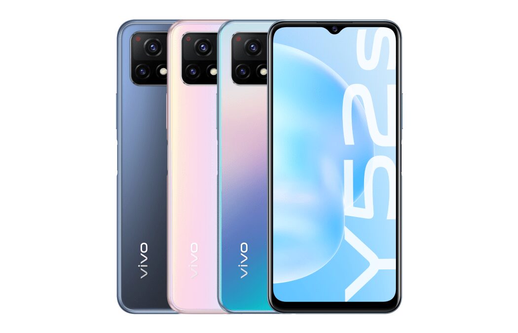 Смартфон Vivo Y52s с четырьмя камерами на корпусе