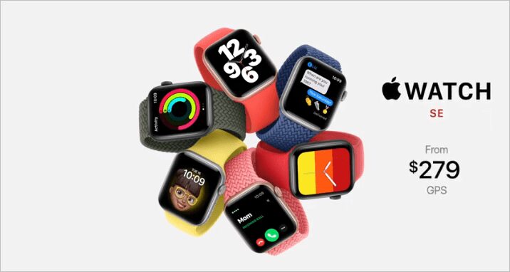 Apple, Huawei и Samsung лидируют на мировом рынке умных часов 3 умные часы Apple Watch SE с разными циферблатами и ремешками