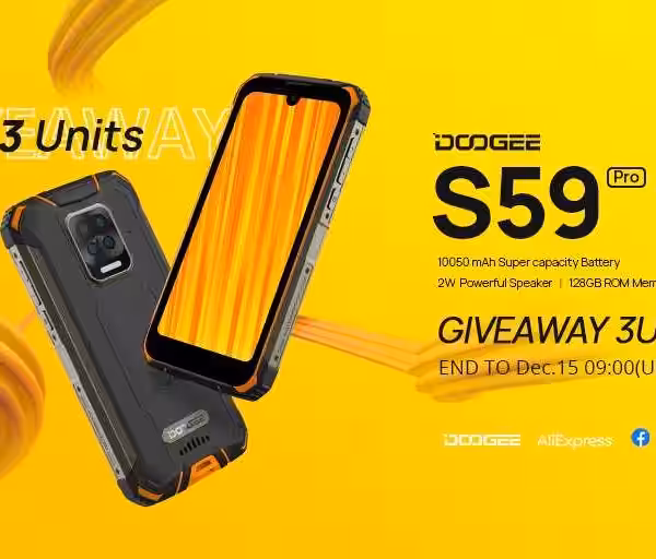 doogee s59 pro s akkumulyatorom 10050 mach na predprodazhnoj osnove za 199 dollarov ssha uchastvujte v rozygryshe chtoby vyigrat ego besplatno 5fca86bde02f8