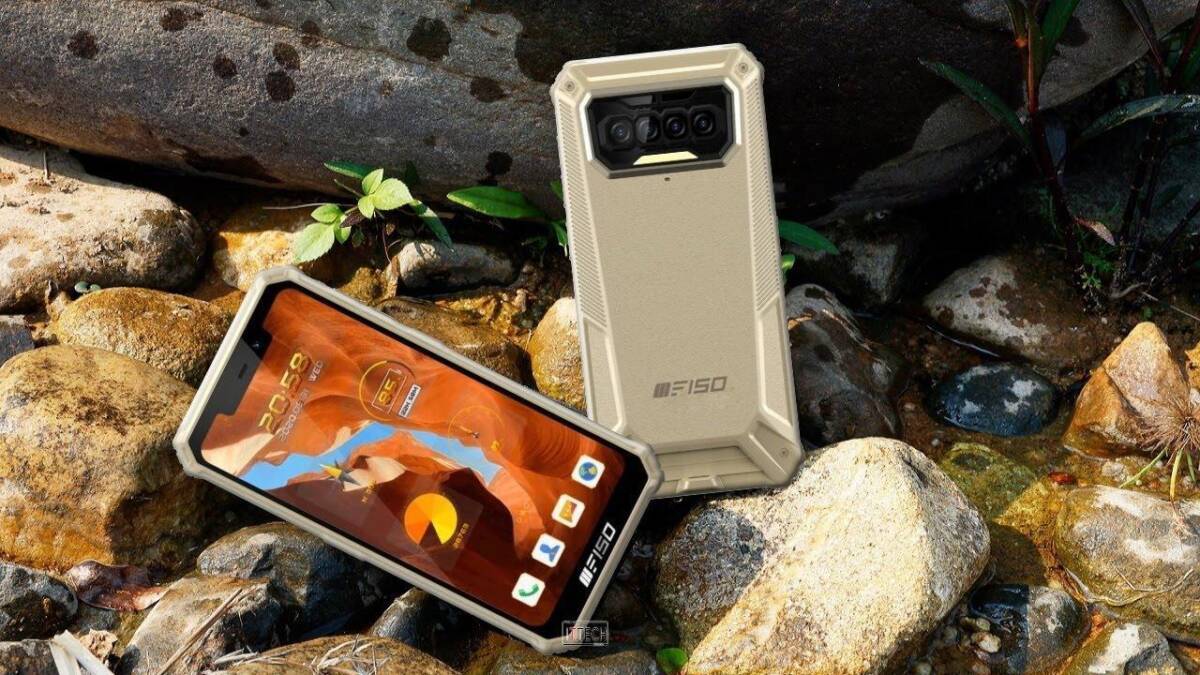 Мощный пыле-влагозащищённый противоударный смартфон F150 спереди и сзади
