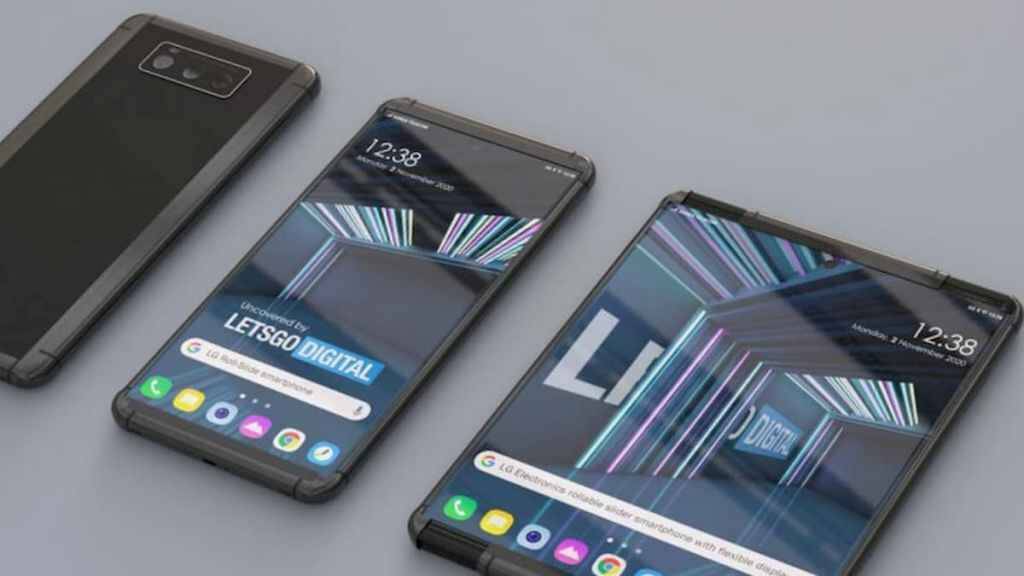 Смартфон LG Rollable с выдвижным экраном с интерфейсом