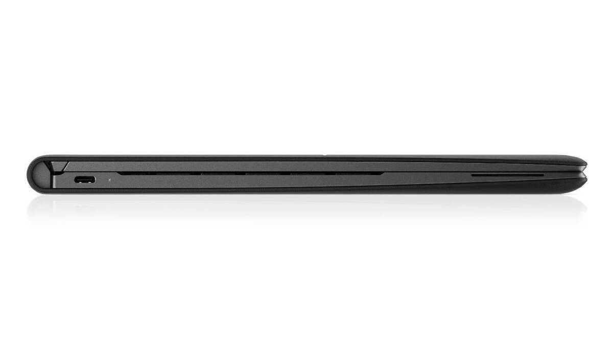 Планшет HP Elite Folio в черном корпусе сбоку